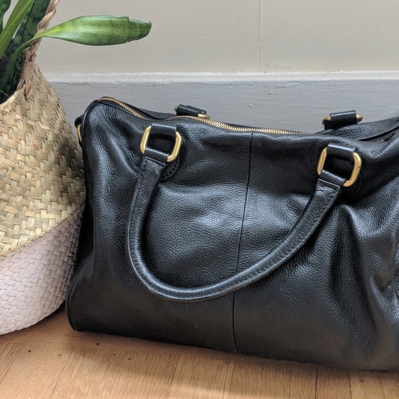 J.Crew Leather Dorset Satchel Purse - Picture 3 of 5